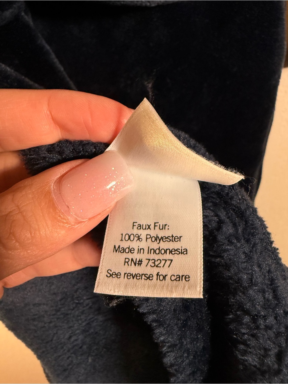Sonoma BathRobe With Belt Navy S/M Super Soft Cozy Plush Robe Loungewear Pockets - Picture 8 of 9
